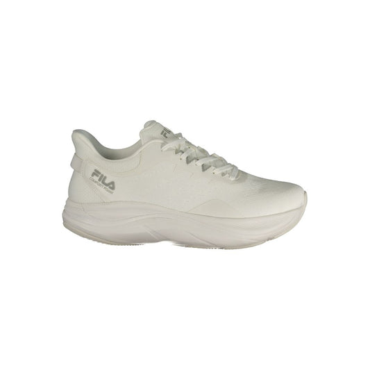 White Polyester Men's Sneaker