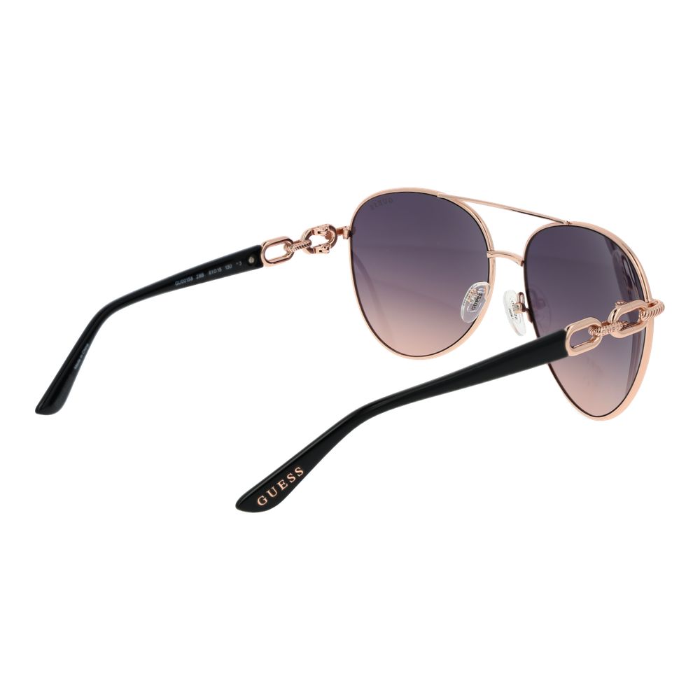 Guess Rose Gold Metal Sunglasses
