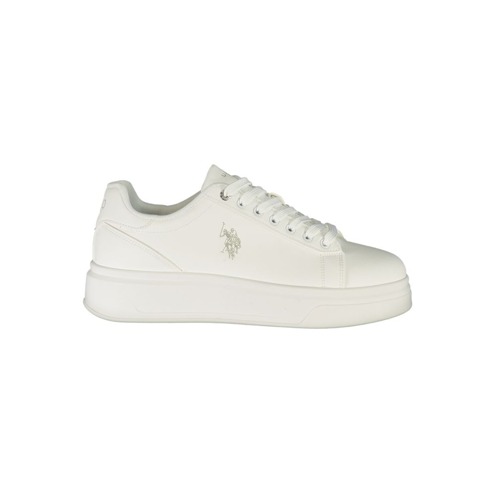 Bianco Polyurethane Uomo Sneaker