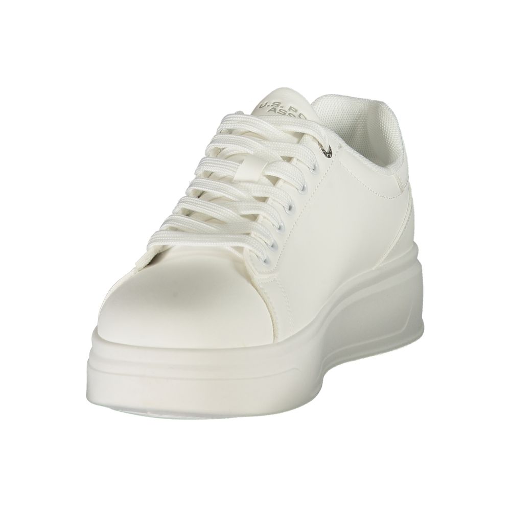 Bianco Polyurethane Uomo Sneaker