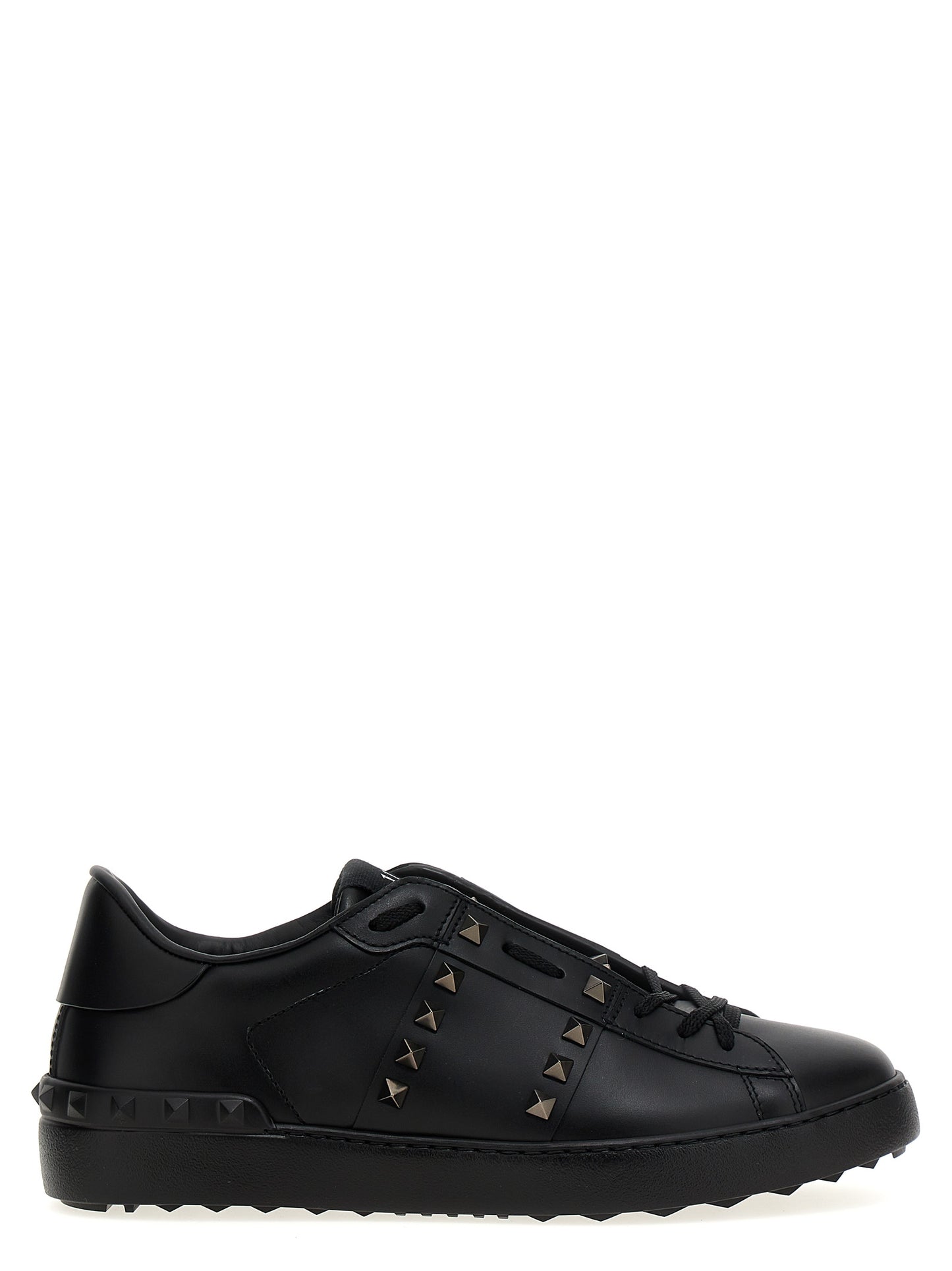 Black Calfskin Low Top Sneakers
