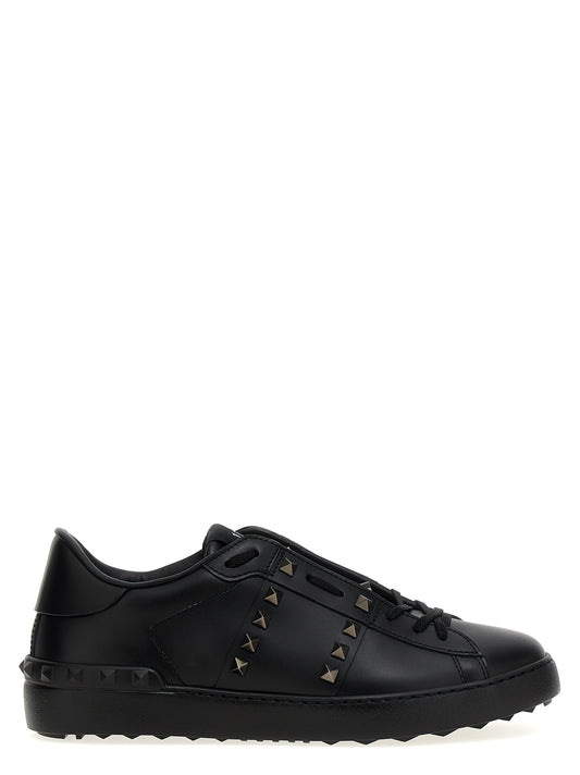 Black Calfskin Low Top Sneakers