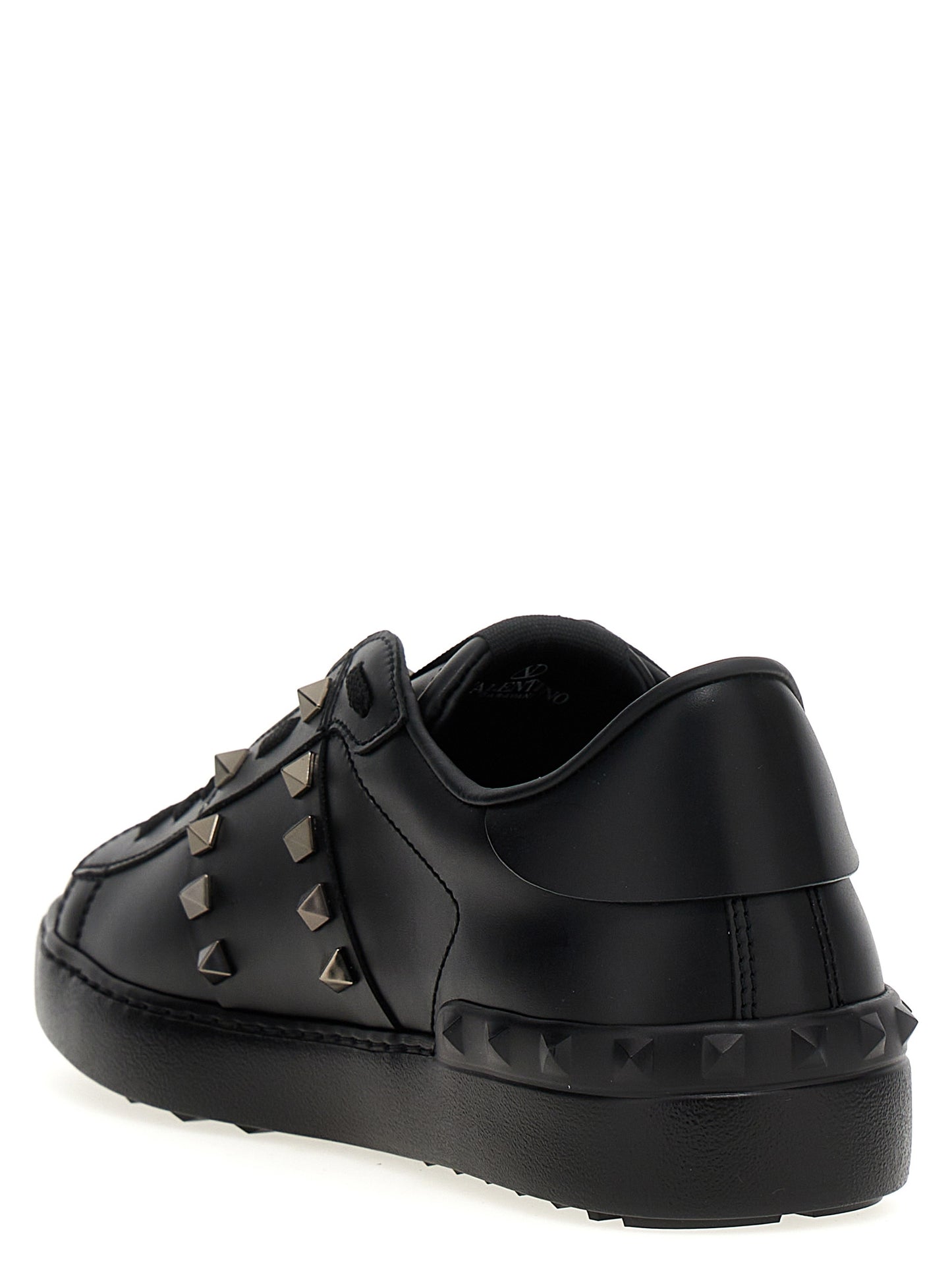 Black Calfskin Low Top Sneakers