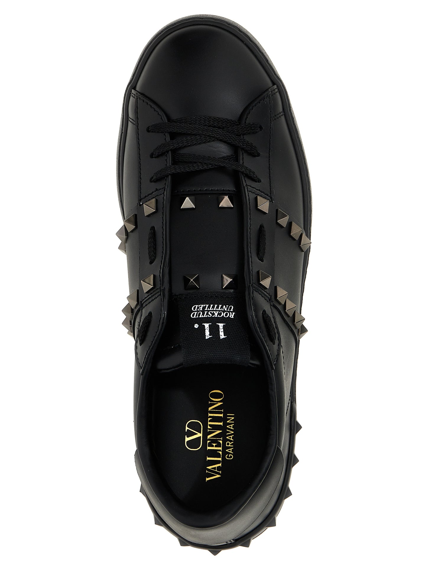 Black Calfskin Low Top Sneakers