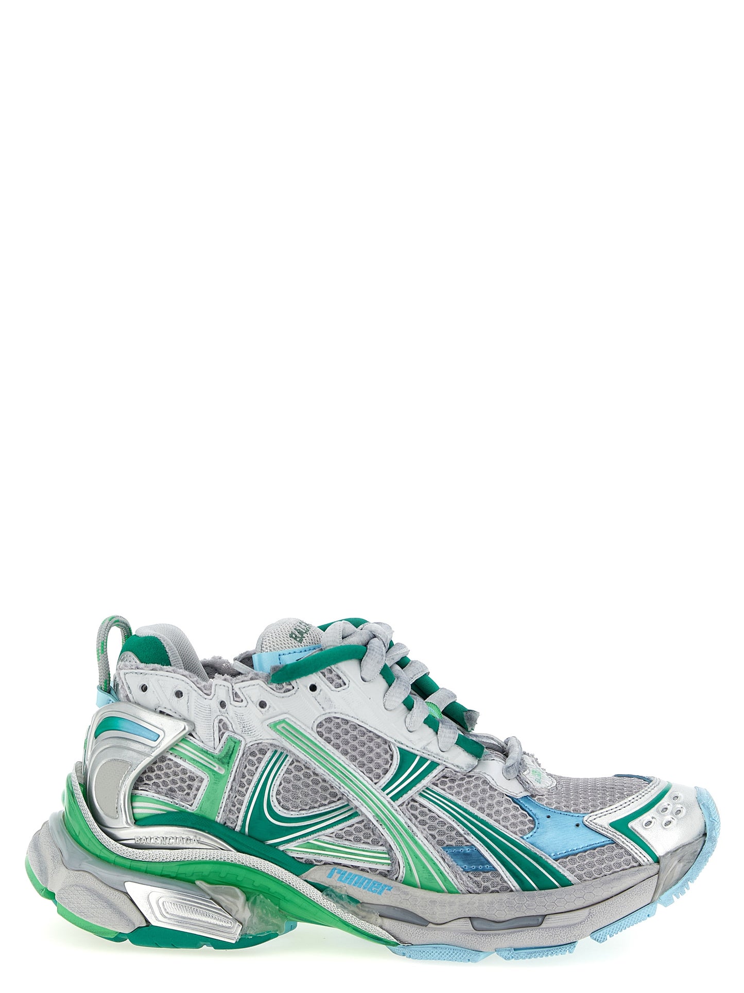 Multicolor Polyethylene Athletic Sneakers