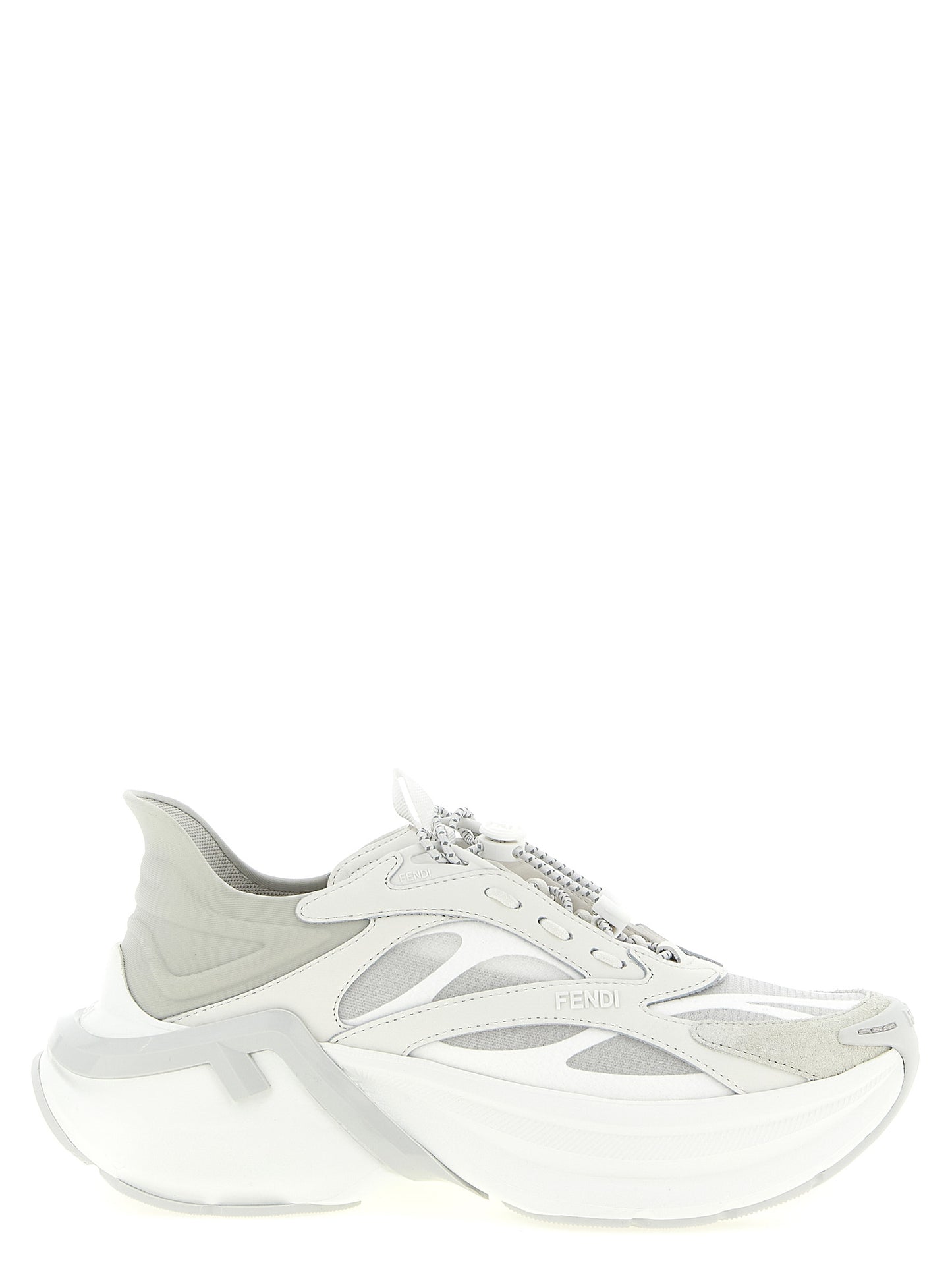 Gray Calfskin Athletic Sneakers