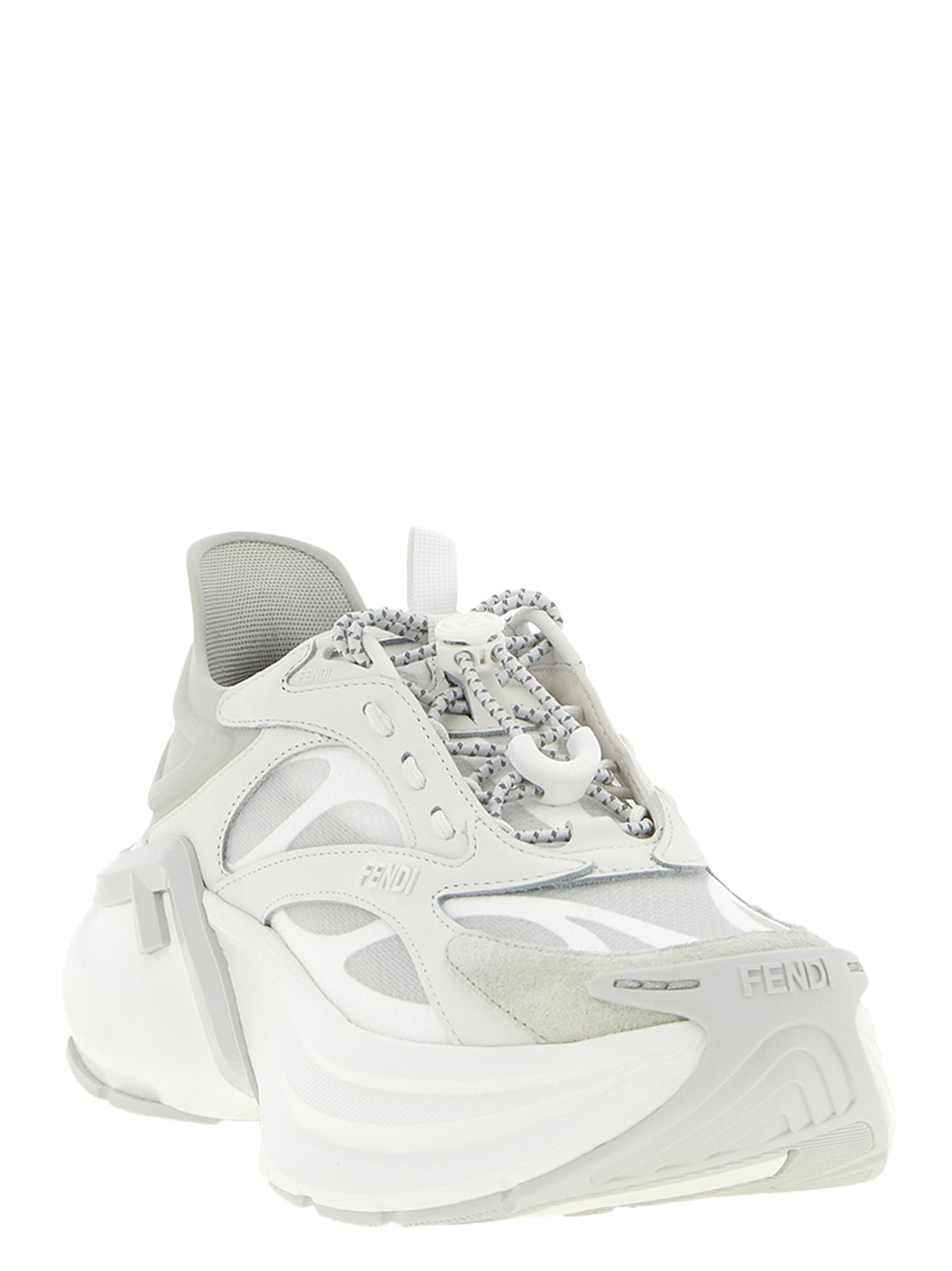 Gray Calfskin Athletic Sneakers