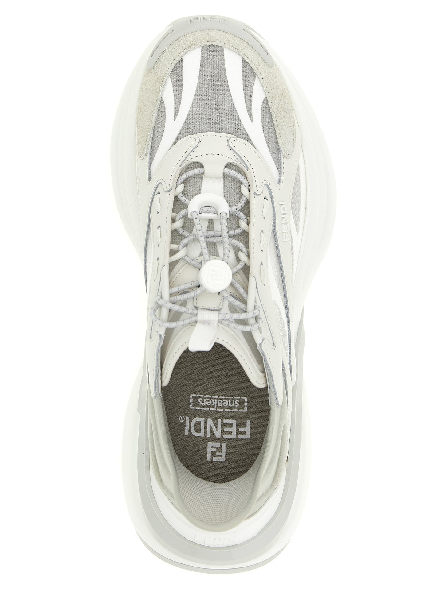 Gray Calfskin Athletic Sneakers