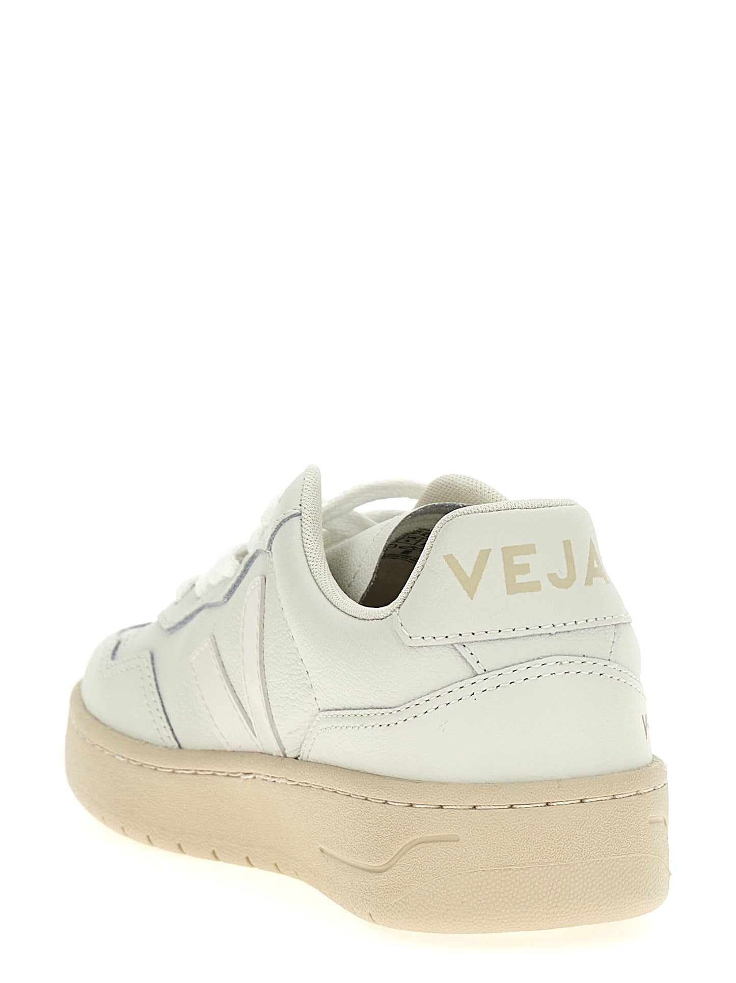 White Leather Low Top Sneakers