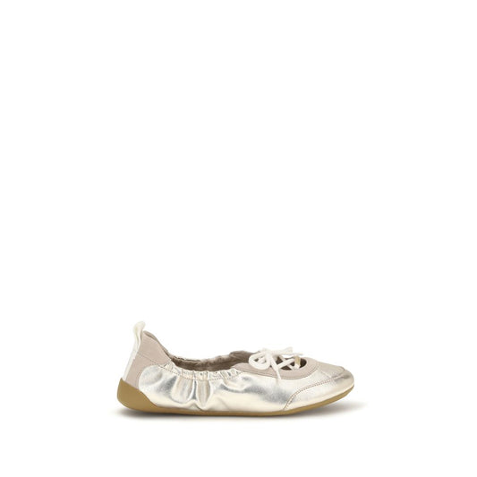 Silver Calf Leather Bos Taurus Sneakers
