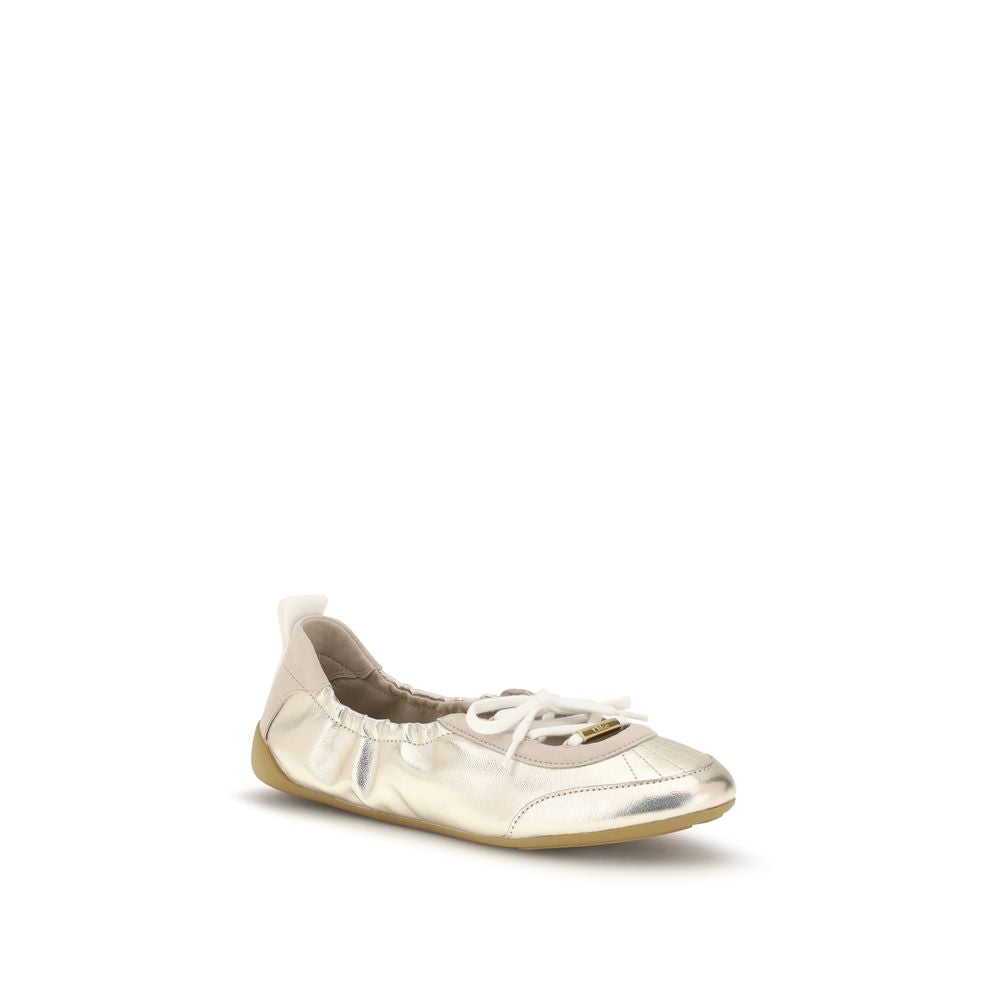 Silver Calf Leather Bos Taurus Sneakers