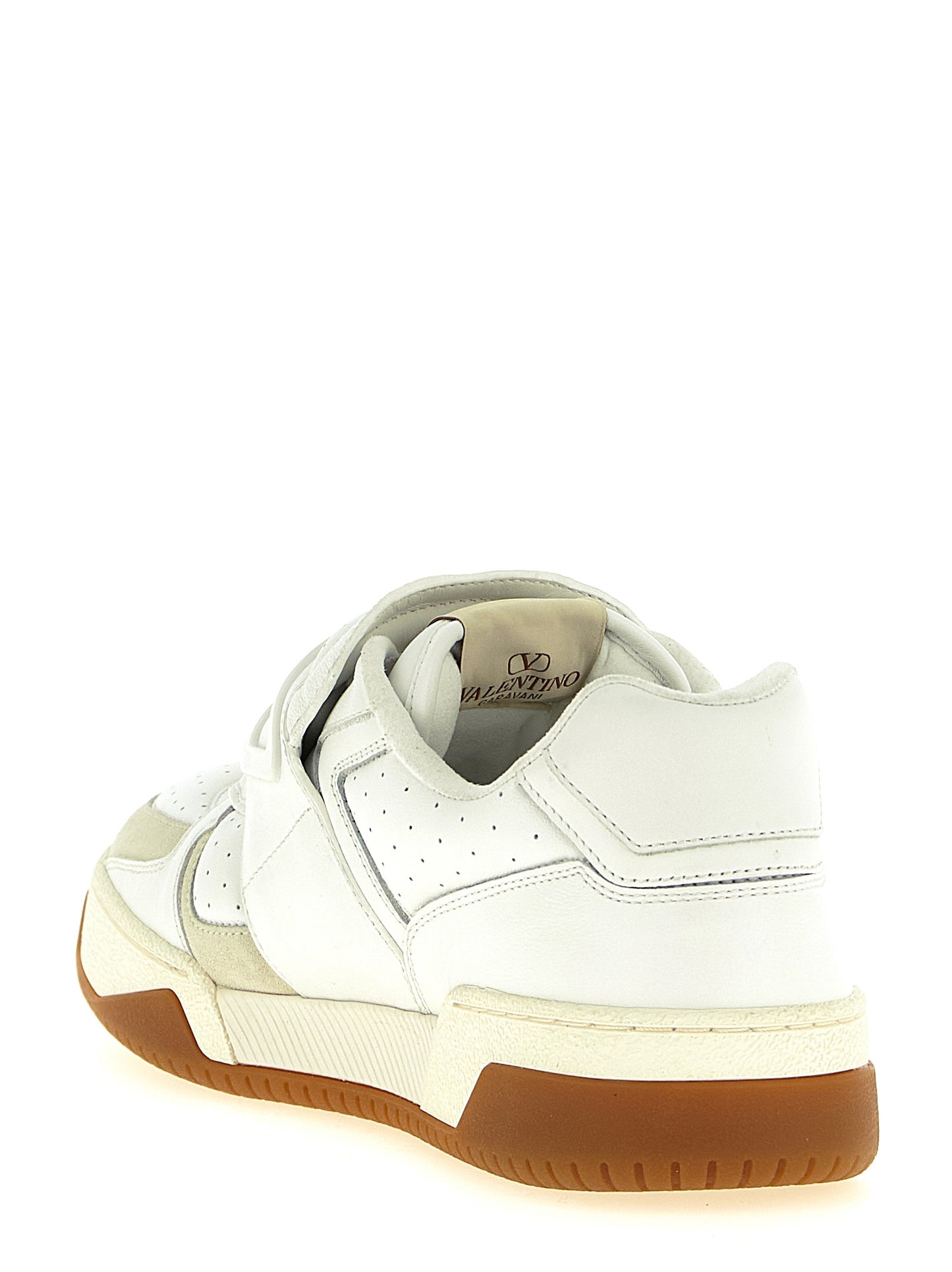 White Leather Athletic Sneakers