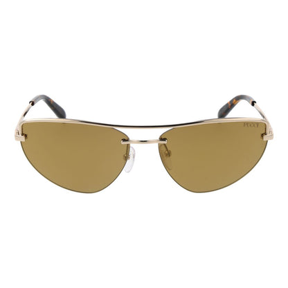 Emilio Pucci Gold Metal Sunglasses