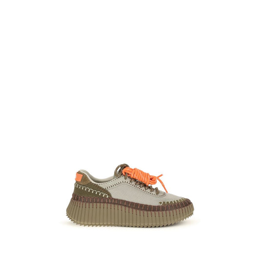 Bicolor Polyurethane Athletic Sneakers