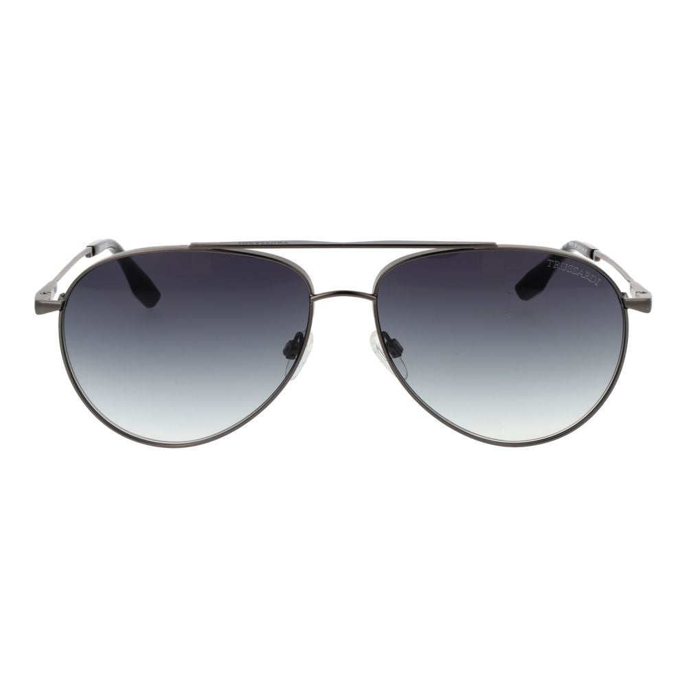 Gray Stainless Steel Sunglasses