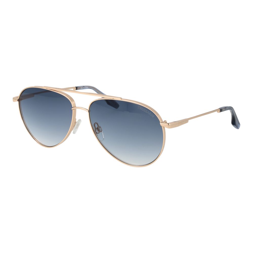 Gold Stainless Steel Sunglasses