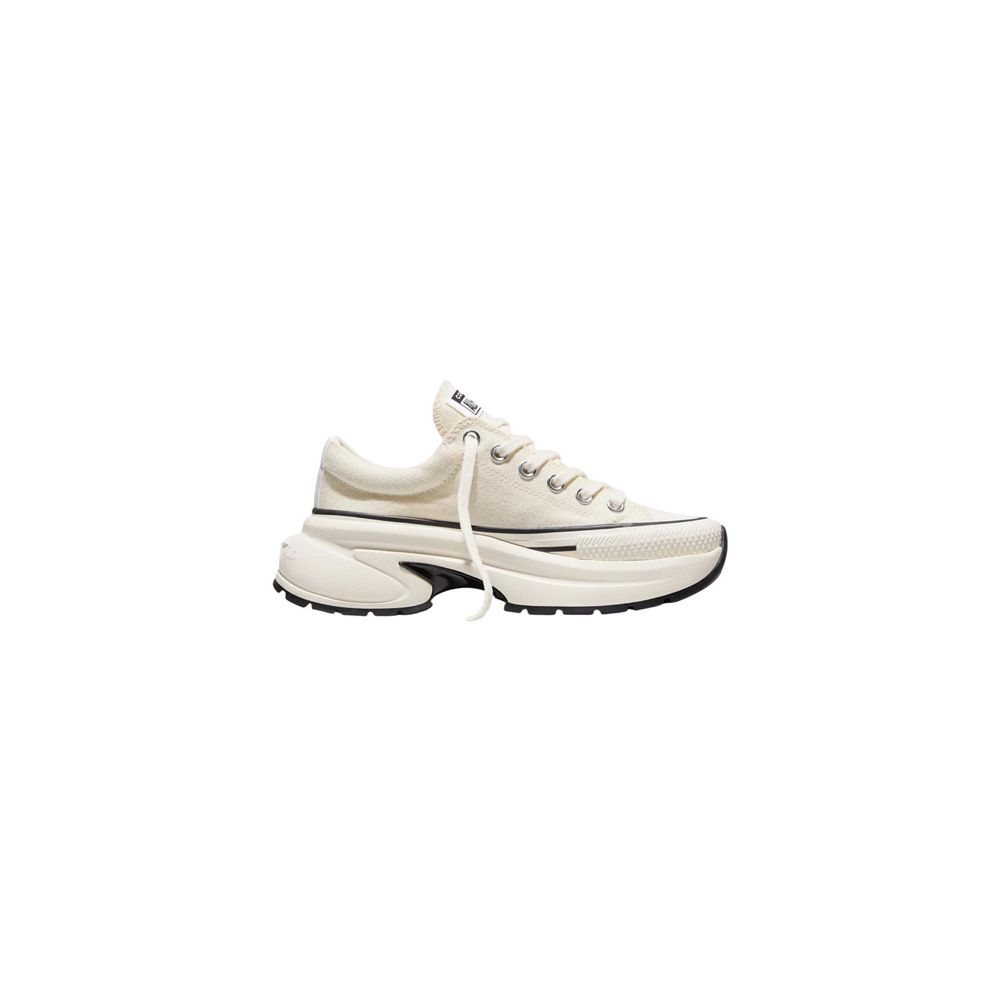 Black And White Textile Chunky Sneakers