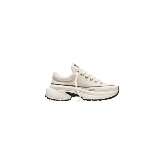 Black And White Textile Chunky Sneakers