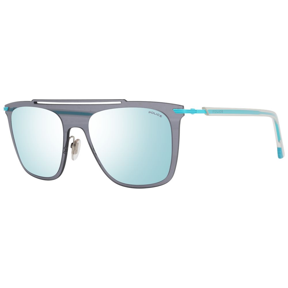 Police Gray Metal & Plastic Sunglasses