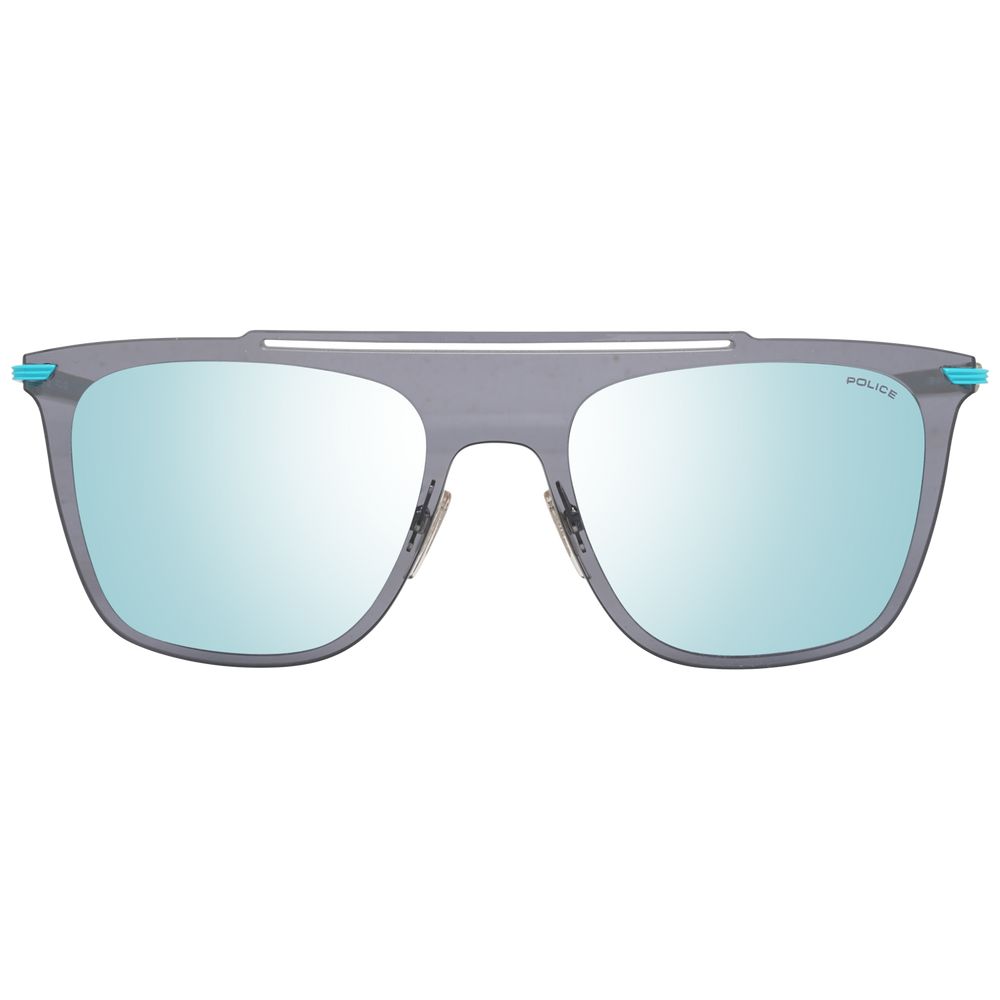 Police Gray Metal & Plastic Sunglasses