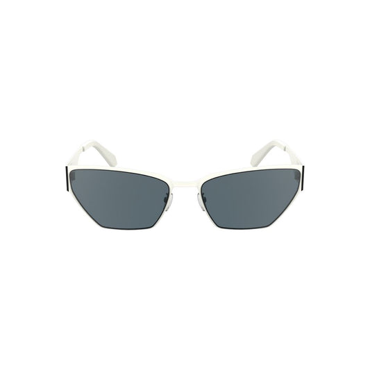 White Metal Women Sunglasses