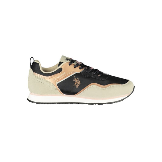 Nero Polyurethane Womens Sneaker