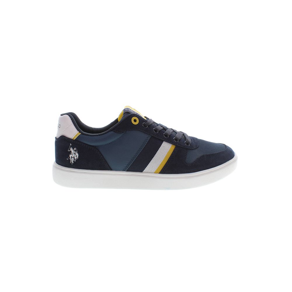 Blue Polyester Men's Sneaker
