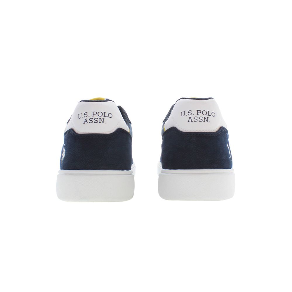 Blue Polyester Men's Sneaker