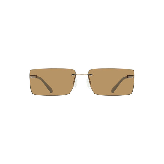 Beige Metal Women Sunglasses