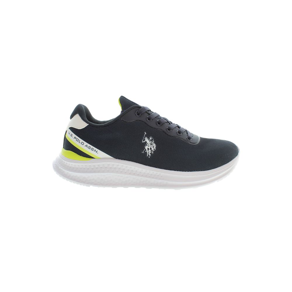 Blue Polyester Men's Sneaker