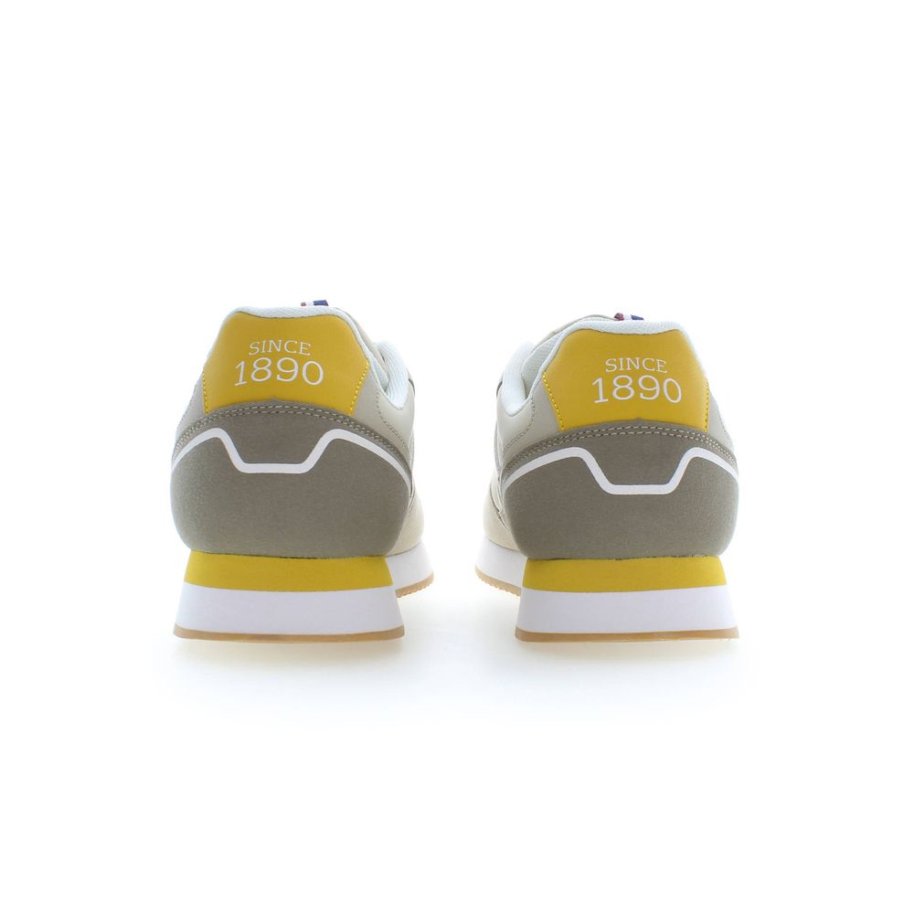 Beige Polyester Men's Sneaker