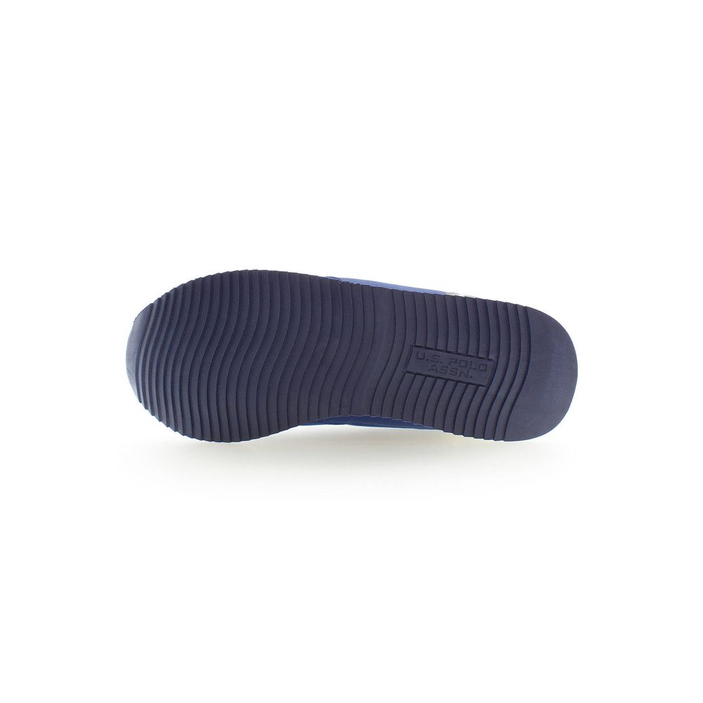 Blue Polyester Mens Sneaker