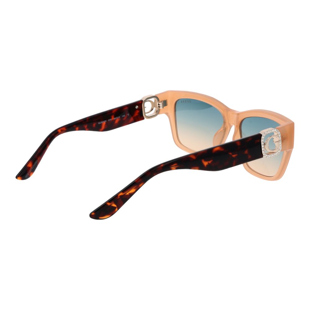 Guess Beige Stainless Steel Sunglasses